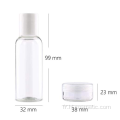 Bouteilles de voyage en plastique vides set 10pcs taille de voyage cosmétique preuve de fuite